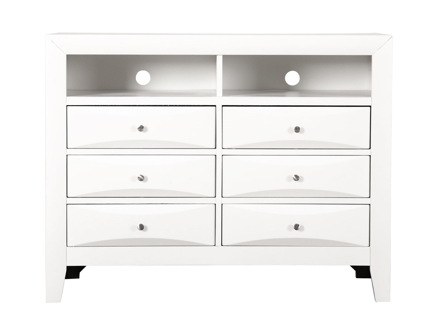 Marilla - Media Chest - White