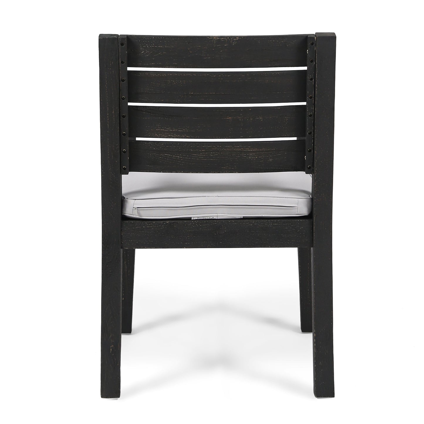 Outdoor Dining Chair (Set of 2) - Dark Gray / Light Gray - Dark Gray