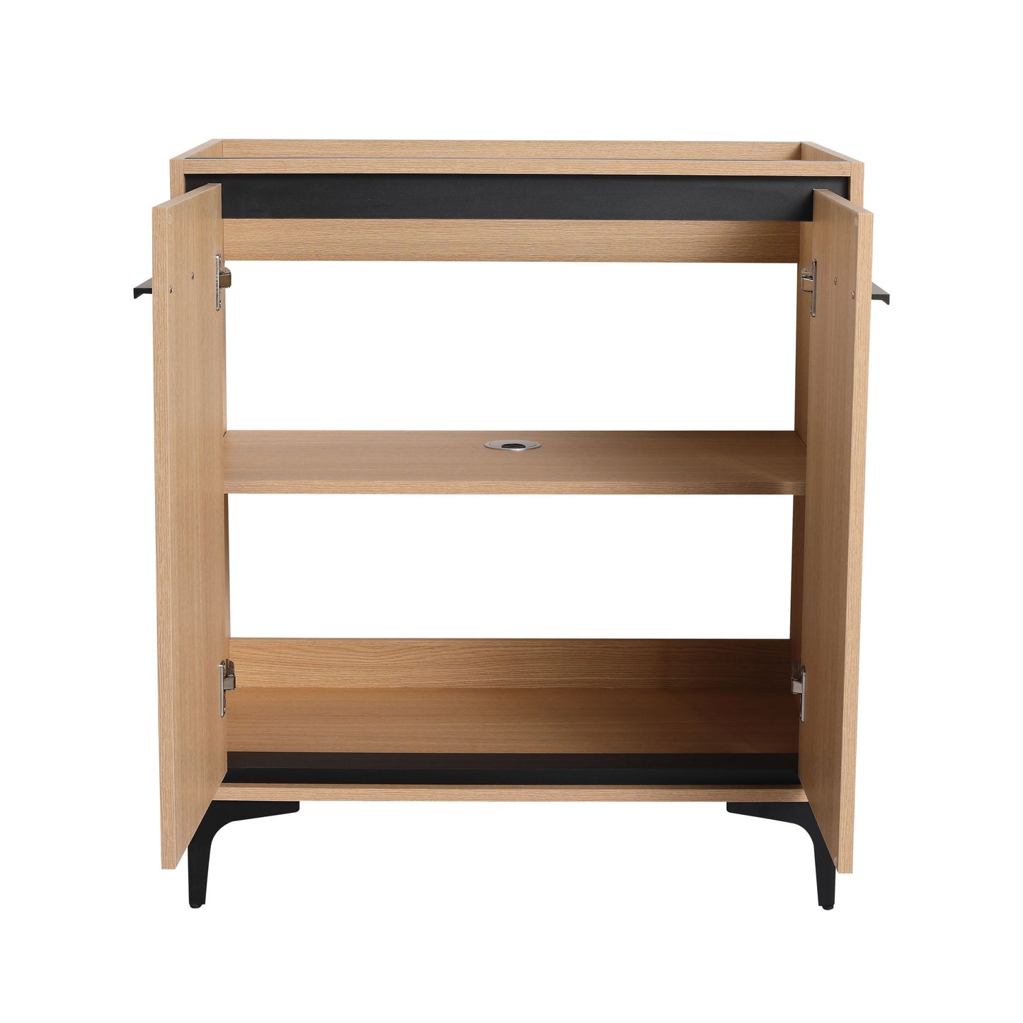 Bathroom Vanity Base With Storage Cabinet, Engineering Wood - Oak