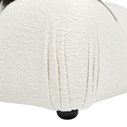 Marcel - Bubble Modular Modern Lounge Arm Chair - Ivory White
