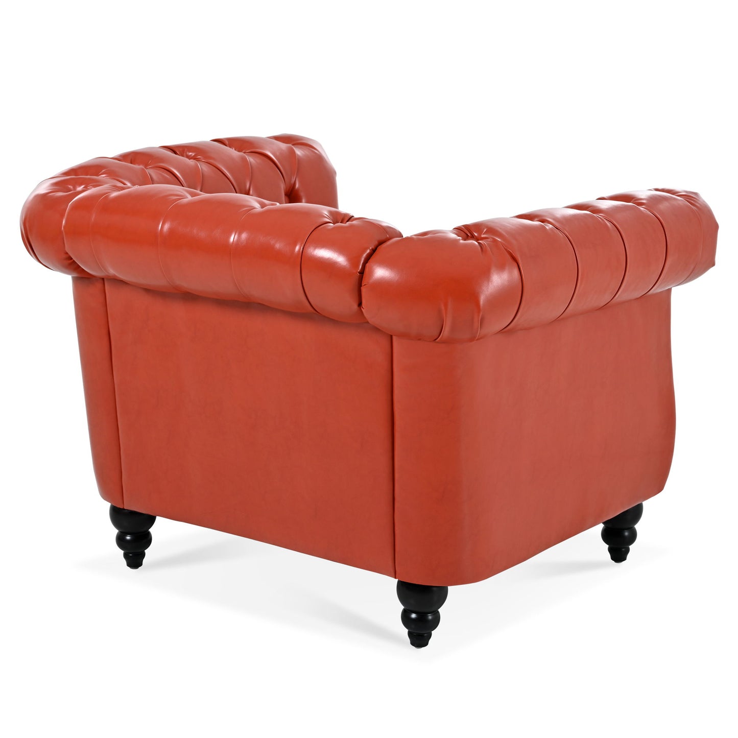 1 Seater Sofa For Living Room - Orange