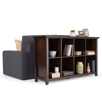 Acadian - 8 Cube Storage Sofa Table - Brunette Brown