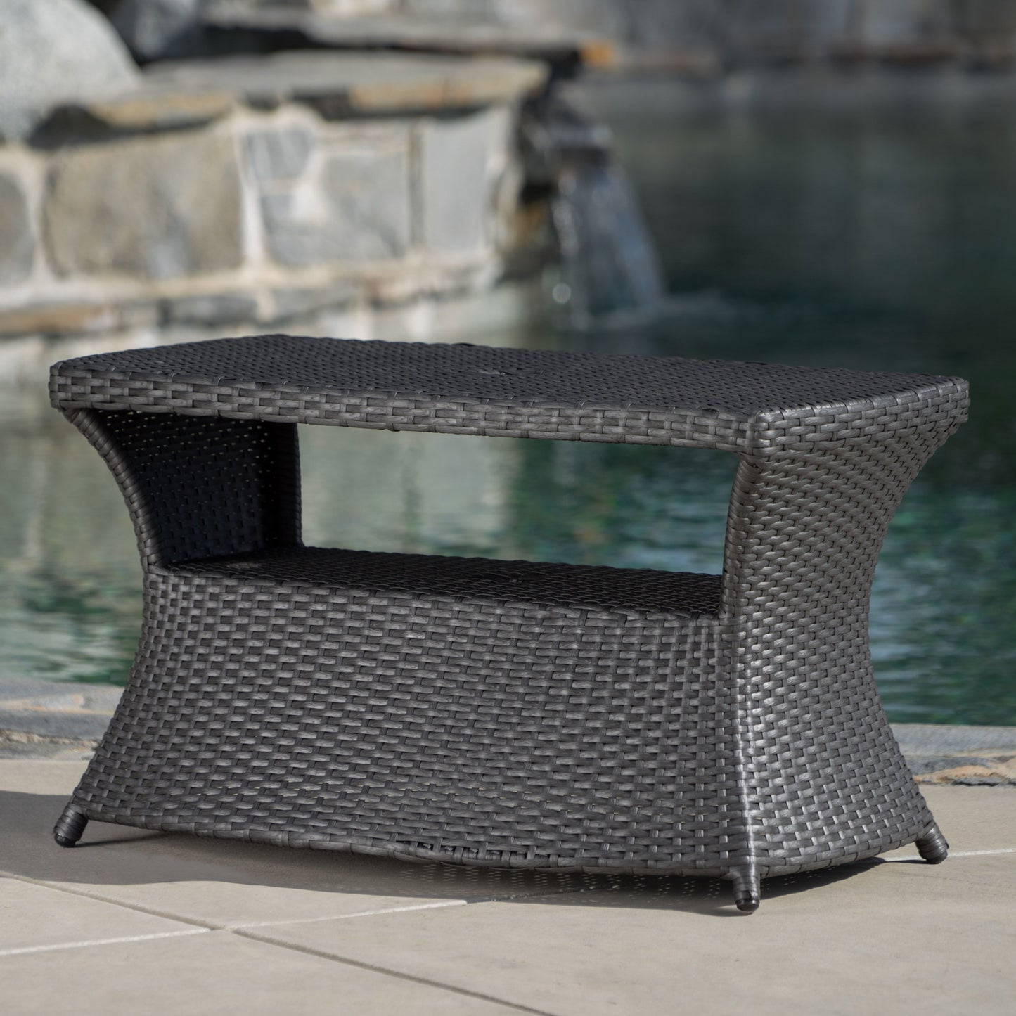 Berkeley - Chaise Lounge Side Table - Gray