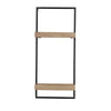 Wall Shelf With Two Shelves - Black Brown