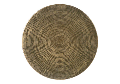 Drum Accent Side Table, Contemporary Elegant Design - Gold