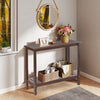Workstation For Garden Balcony Garage, Acacia Console Potting Table - Brown