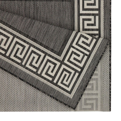 Sunshine - 7'10" X 10'3" Indoor, Outdoor, Area Rug - Anthracite