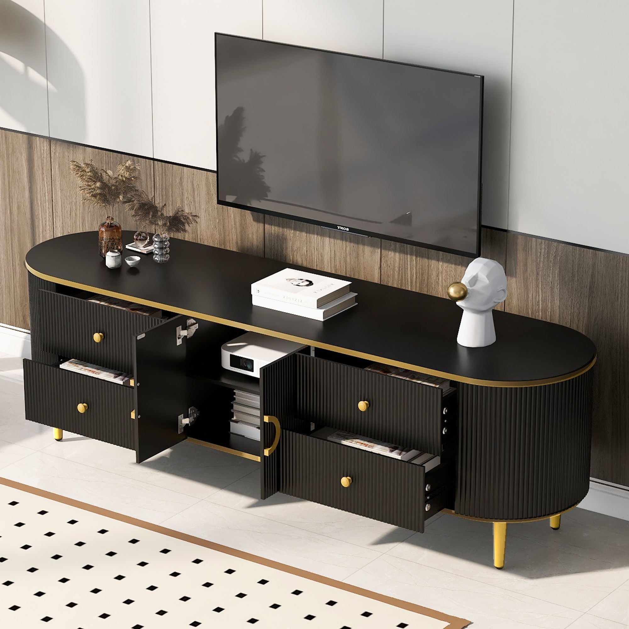 Modern TV Stand For TVs Up To 80
