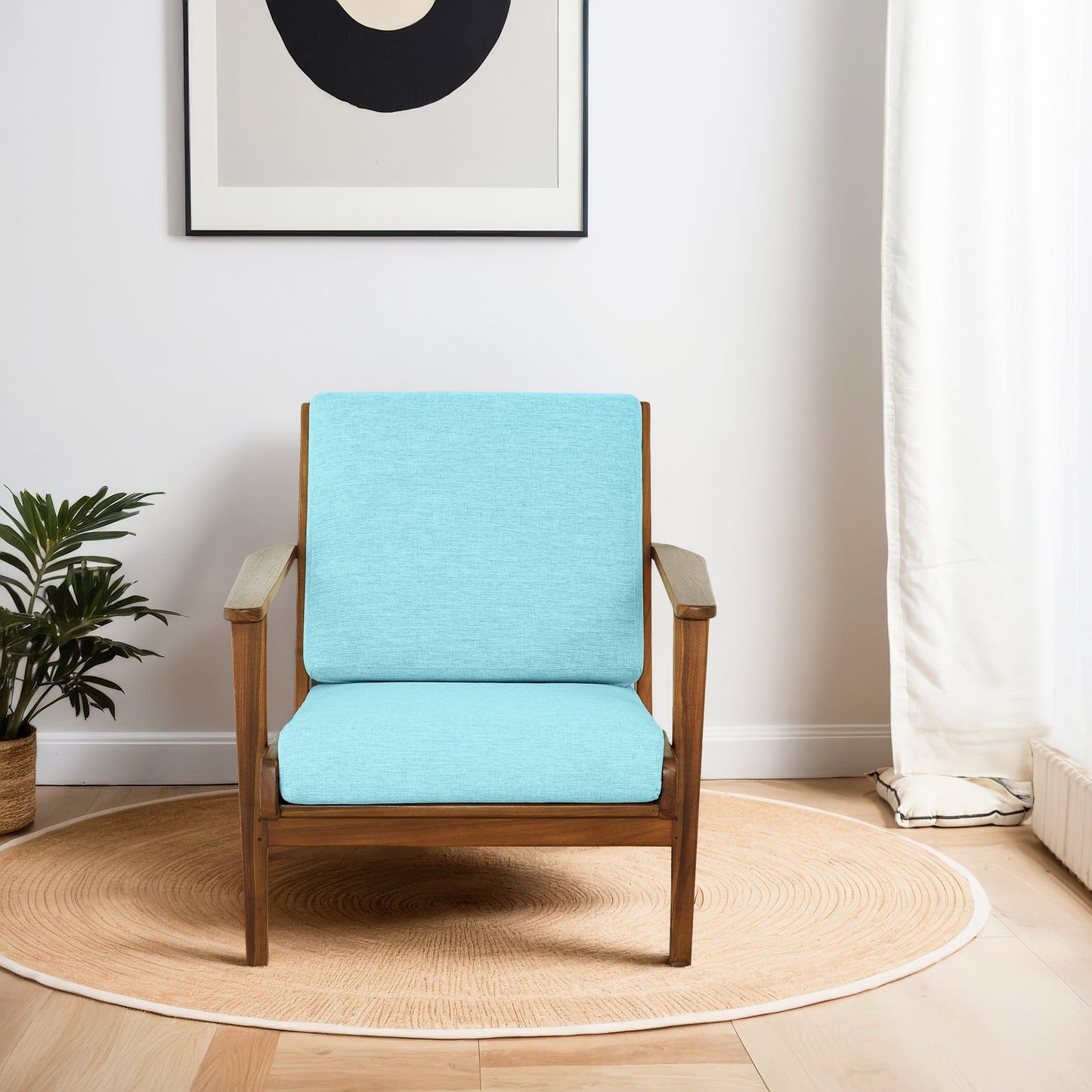 Connor - Lounge Chair - Sky Blue