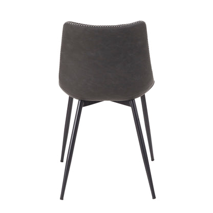 Durango - Industrial Dining Chair (Set of 2) - Black / Vintage Gray