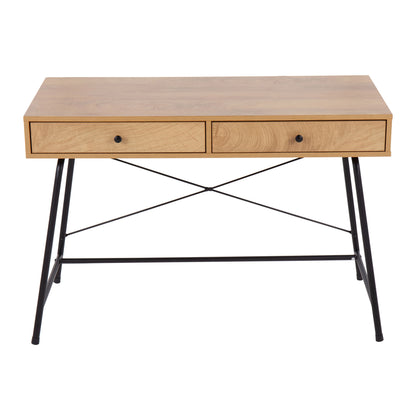 Casper - Industrial Desk - Black / Brown