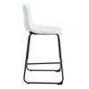 (Set of 2) Modern Minimalist Style Material Bar Stools, Suitable For Kitchen, Bar And Modern Home Design - White