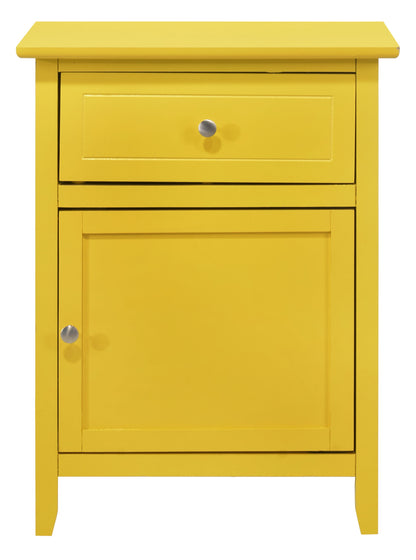 Chic Transitional Nightstand - Yellow