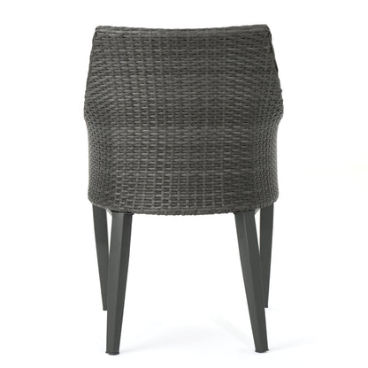 Hillhurst - Outdoor Chair, Comfortable Rattan With Weather Resistant Cushion (Set of 2) - Gray