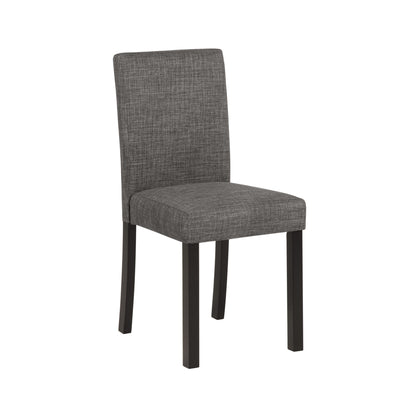 Modern 5 Piece Dining Table Set With 4 Chairs For Kitchen Or Dining Room - Light Gray / Black