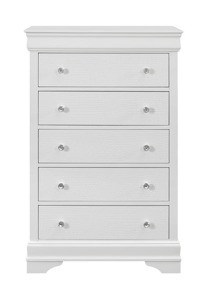 Shaker - Crocodile Metallic Chest - White