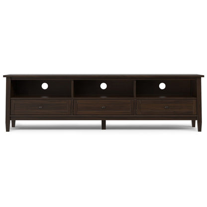Warm Shaker - Low TV Media Stand - Brown