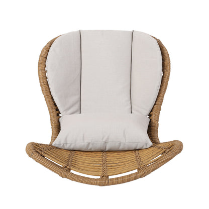 Calypso - Outdoor Chair With Water Resistance Cushion And Iron Frame - Beige