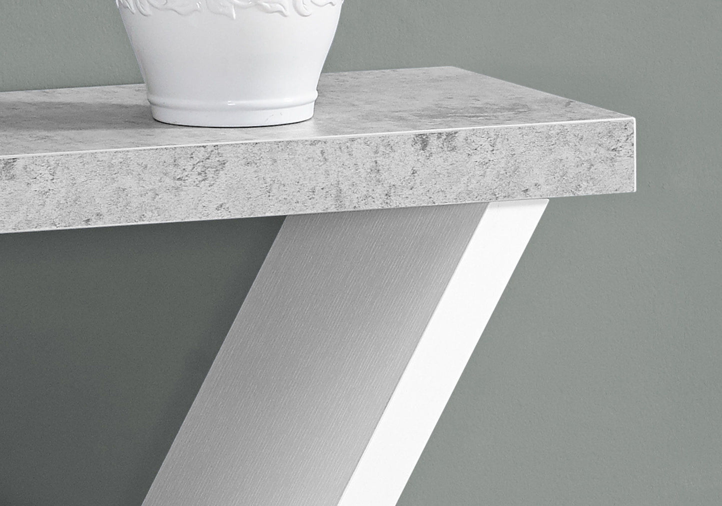 Accent Console Table For Entryway, Modern Convenient Design - White