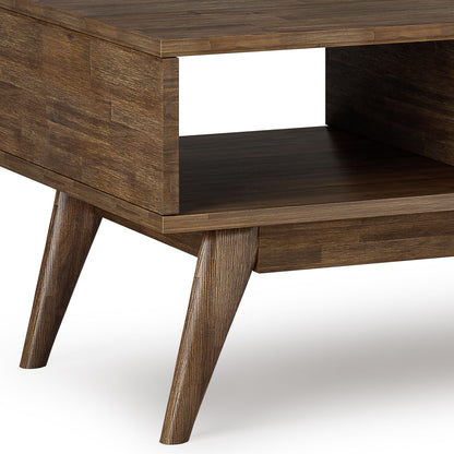 Clarkson - Lift Top Coffee Table - Rustic Natural Aged Brown