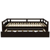 Extending Daybed With Trundle, Daybed With Trundle - Espresso
