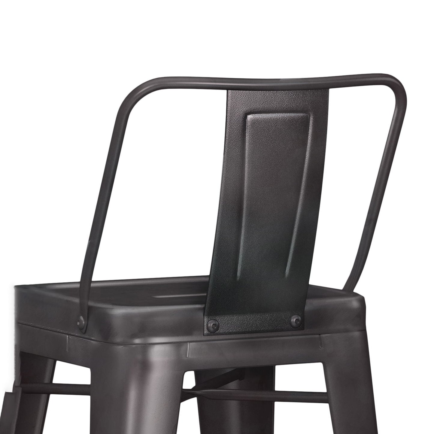 Rayne - Metal Counter Height Stool (Set of 2) - Gunmetal Gray