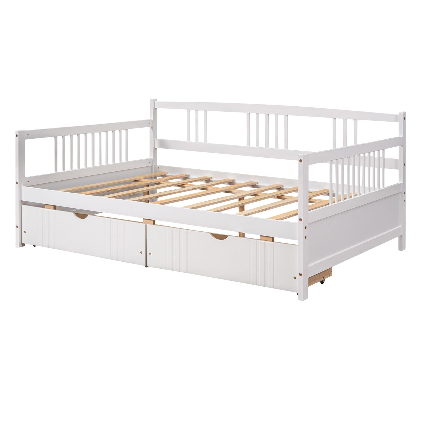 Full Size DayBed With 2 Drawers - White