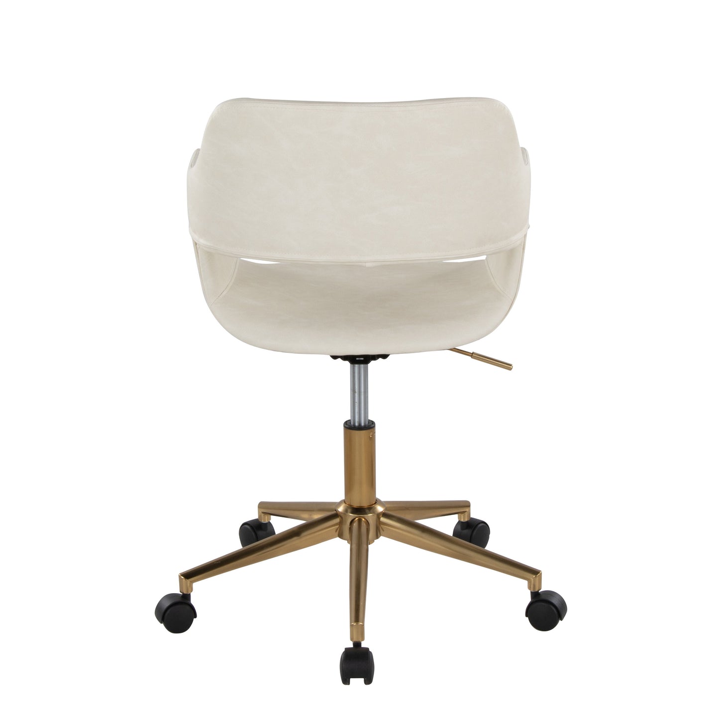 Margarite - Contemporary Task Chair - Gold / Cream