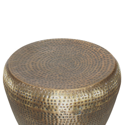 Preston - Metal Side Table - Antique Gold