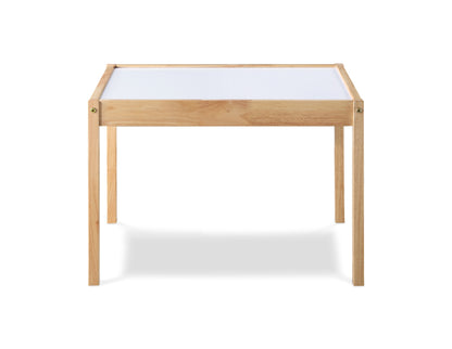 Gibson - 3-Piece Dry Erase Kids Table & Two Chair Set - Natural