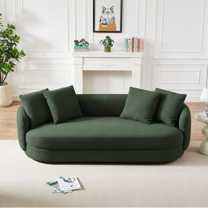 Dylan - Modern French Sofa - Brown / Dark Green