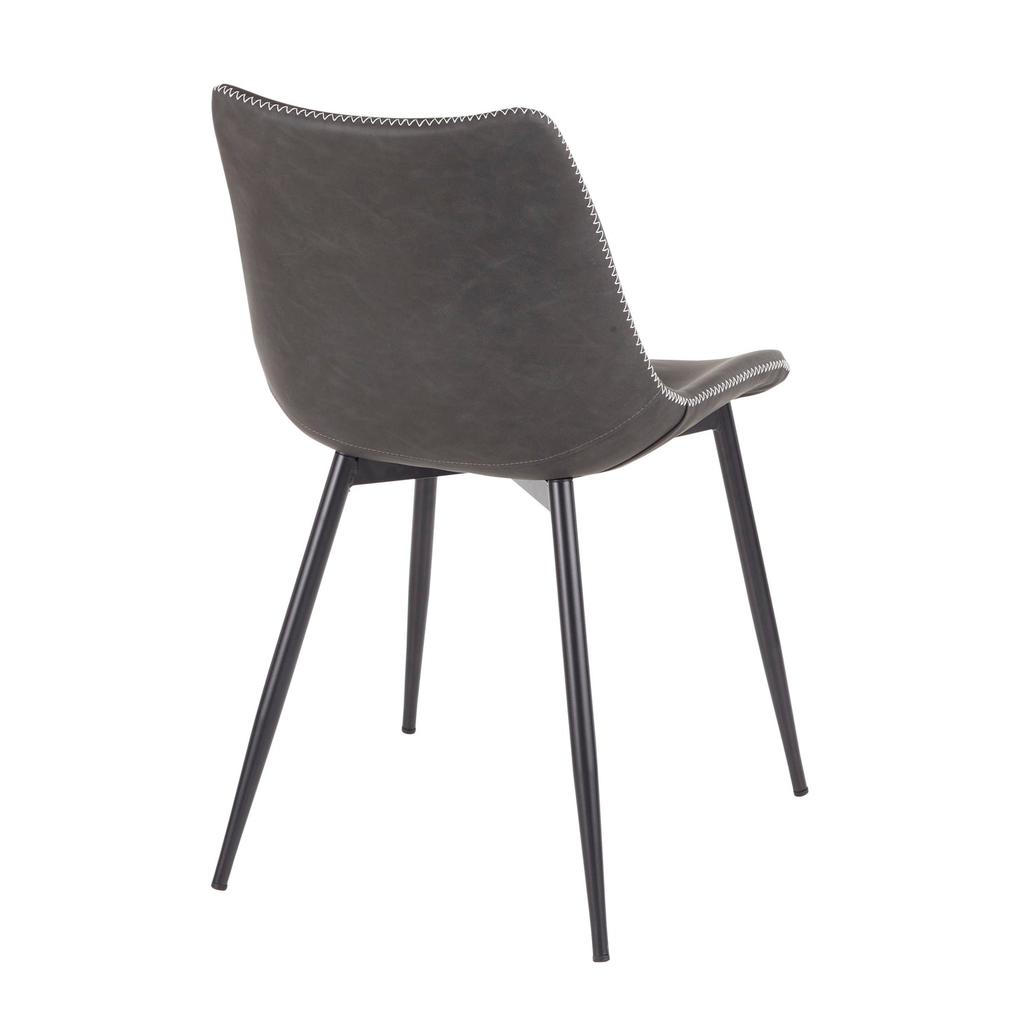 Durango - Industrial Dining Chair (Set of 2) - Black / Vintage Gray