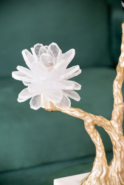 Candle Holder With Marble Stand - Multicolor