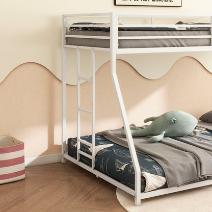 Adam - Twin Over Full Metal Bunk Bed - White