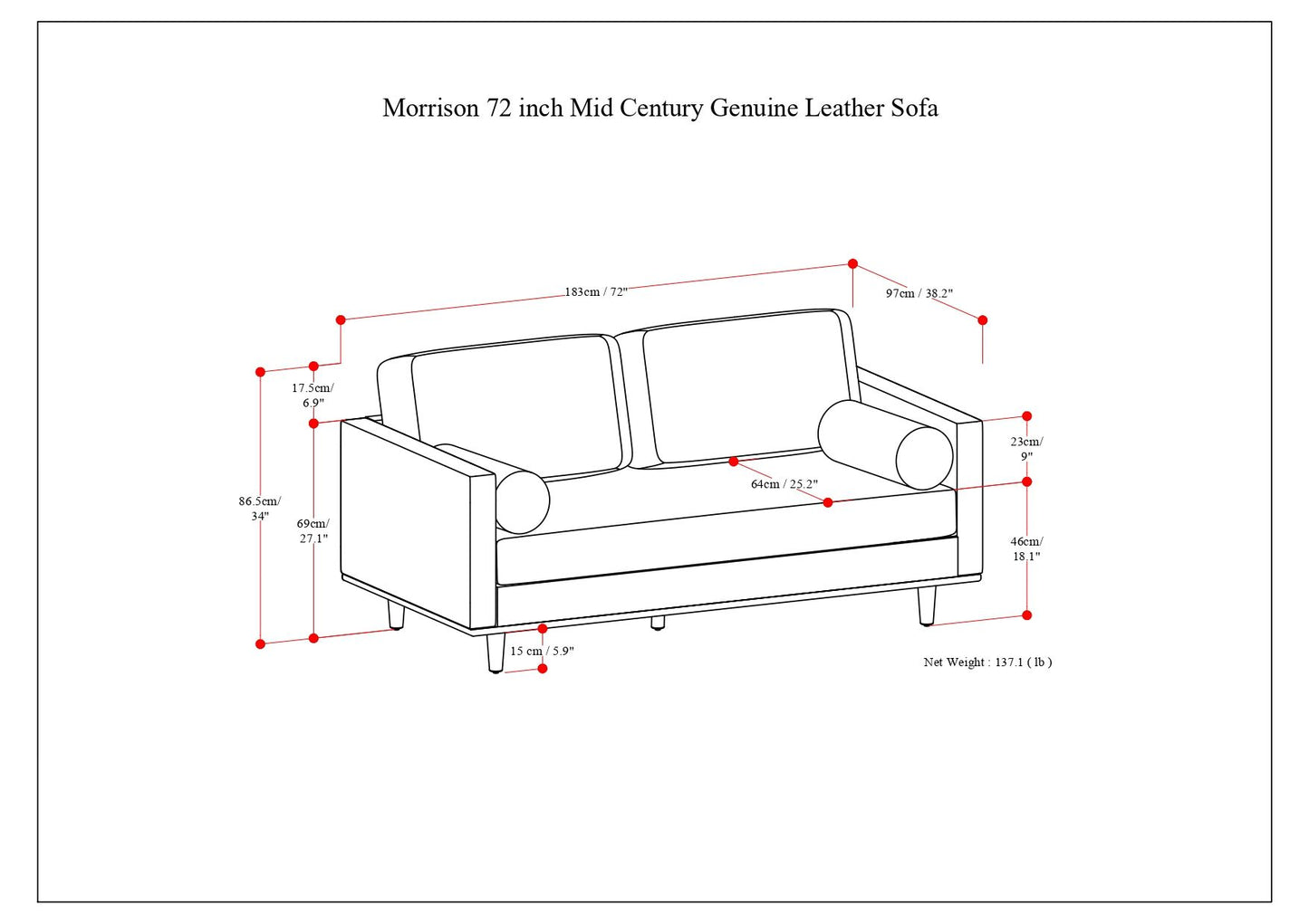 Morrison - Upholstered Sofa - Caramel Brown