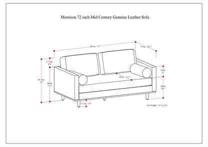 Morrison - Upholstered Sofa - Caramel Brown