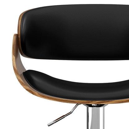 Amery - Adjustable Swivel Bar Stool - Black