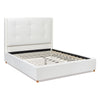 Miramar - Queen Cushion Back Headboard Platform Bed Frame - Antique White