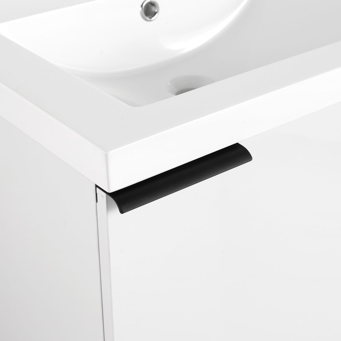 Modern Bathroom Vanity Sink Combo For Small Spaces - White