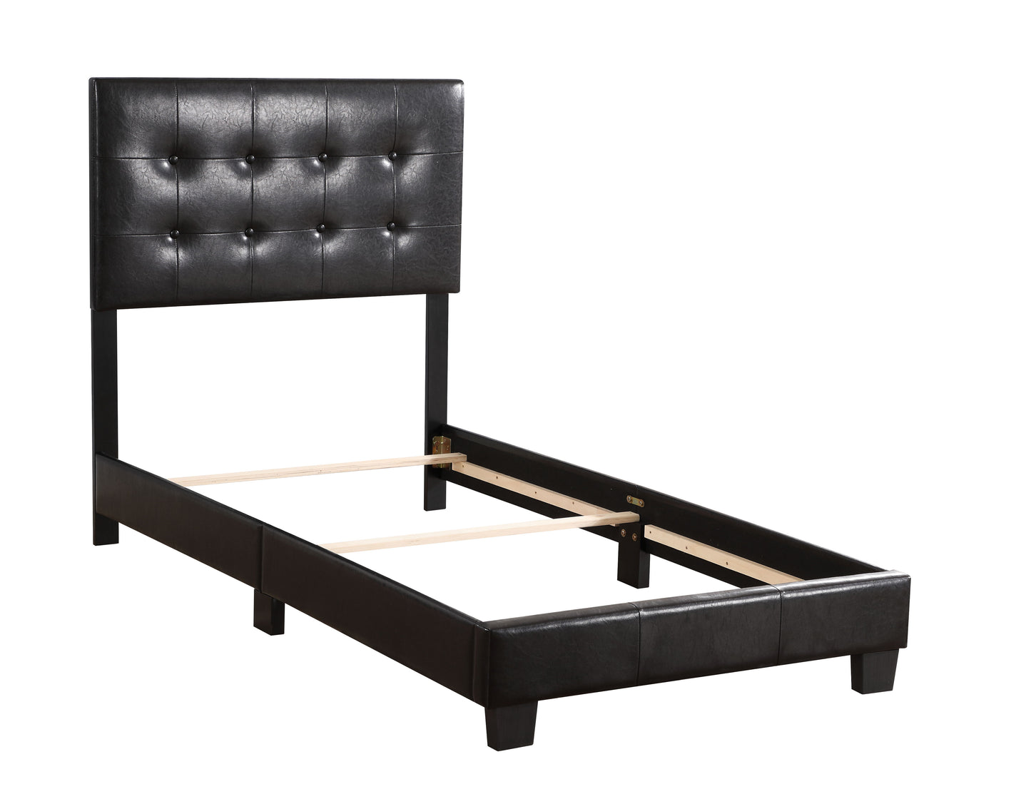 Caldwell - Twin Bed Stylish Contemporary - Black