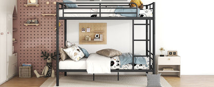 Full Over Full Metal Bunk Bed - Black