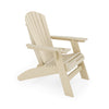 Adirondack Chair Sturdy HDPE Poly Lumber For Poolside, Patio, And Garden Relaxation - Beige