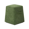 Clyde - Tapered Square Upholstered Ottoman - Moss Green