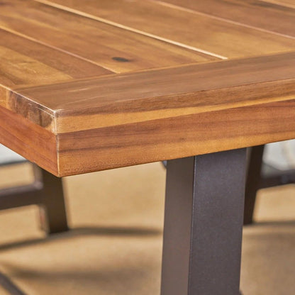 Catriona - 3 Piece Wood Outdoor Dining Set - Teak
