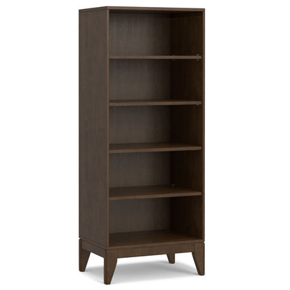 Harper - 5 Shelf Bookcase - Walnut Brown