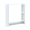 Wall Mounted Bathroom Storage Cabinet With Mirror Door, Medicine Cabinet, Over The Toilet Storage Cabinet With Shelves And Towel Rack - White