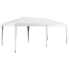 Outsunny - 10' x 19.2' Pop Up Canopy Tent, Heavy Duty Tent For Parties, Outdoor Instant Gazebo Sun Shade Shelter With Carry Bag For Catering, Events, Wedding, Backyard Bbq - White