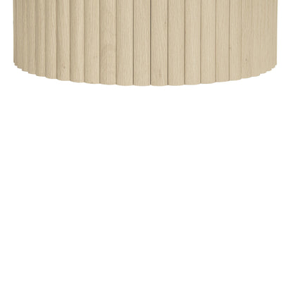Coffee Table (Set of 2), Round Coffee Table, Modern Side Tables Accent End Table For Living Room, Apartment - Natural