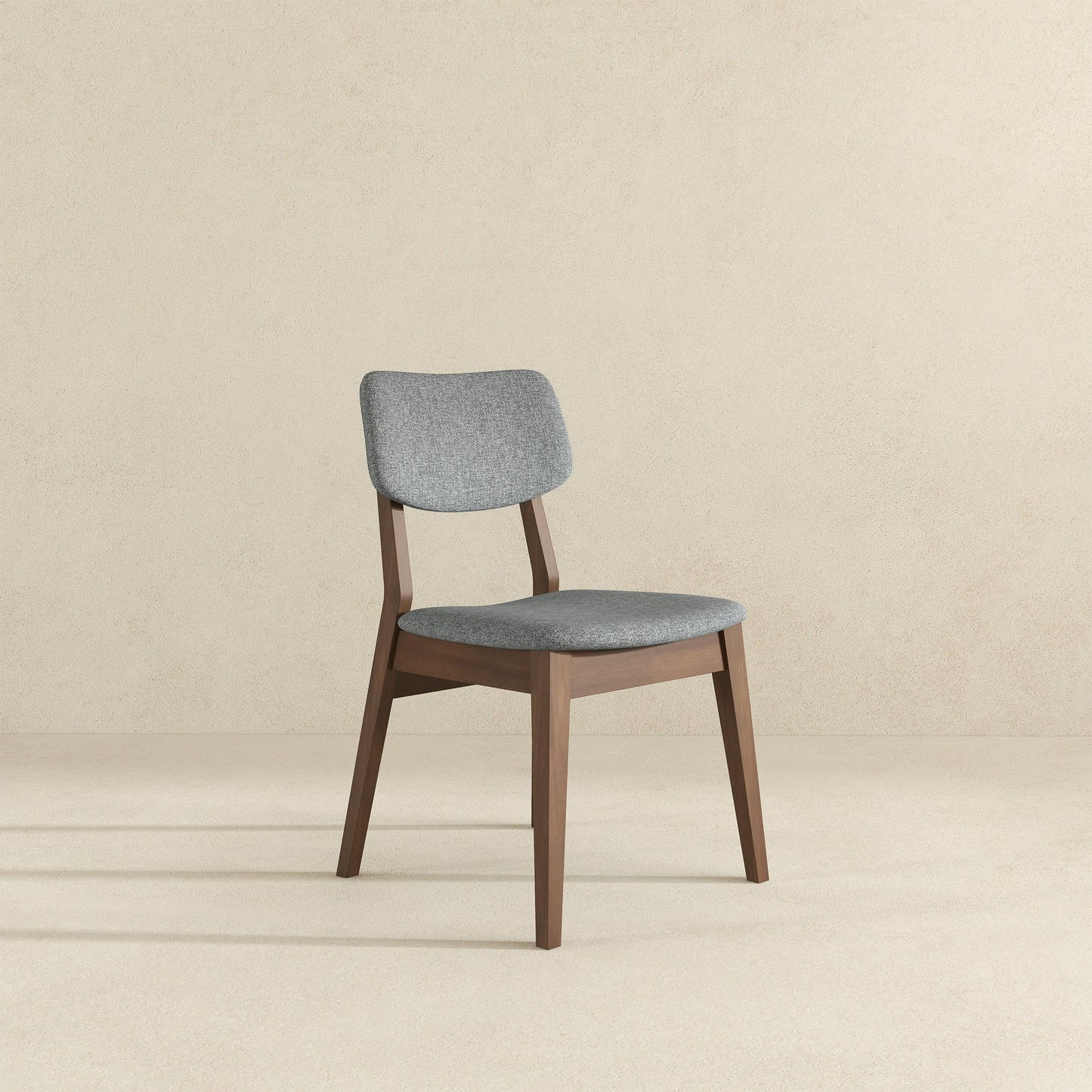 Carlos - Solid Back Side Chair (Set of 2) - Brown / Gray