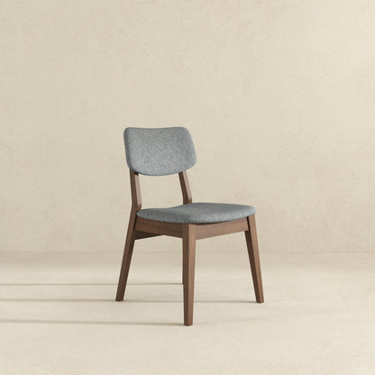 Carlos - Solid Back Side Chair (Set of 2) - Brown / Gray